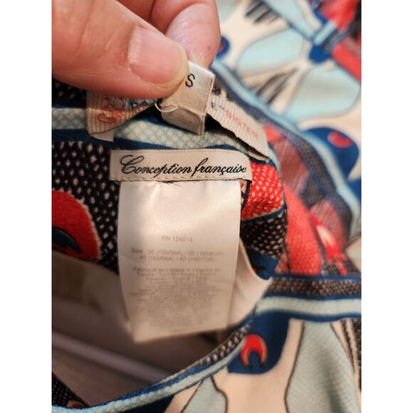 Paul & Joe Sister Anthropologie Drop Waist Dress S Guadalupe french FR36 Mod - Picture 4 of 7